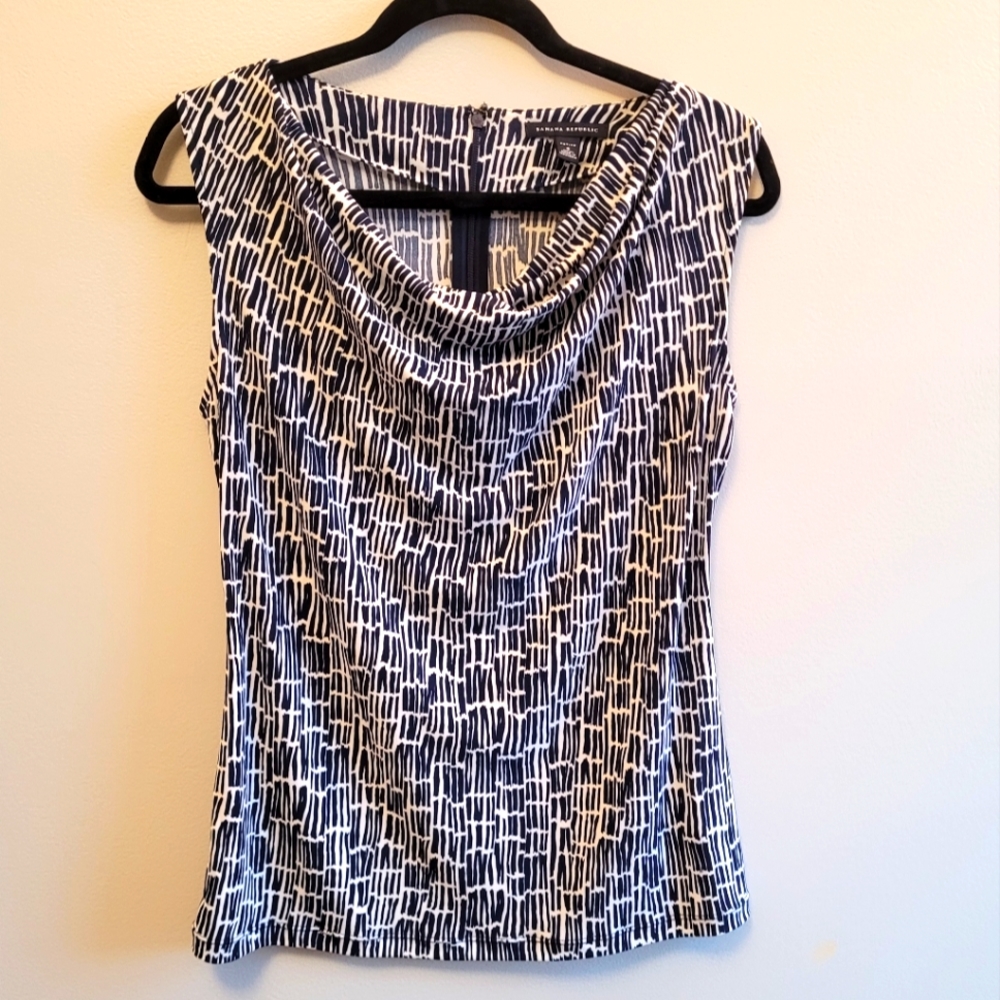 Banana Republic sleeveless cowl neck top